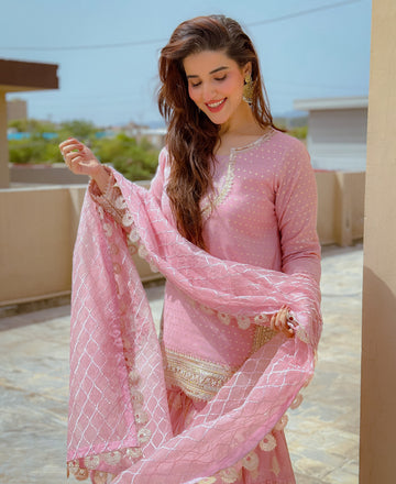 “Zari Gul” three piece Sharara outfit